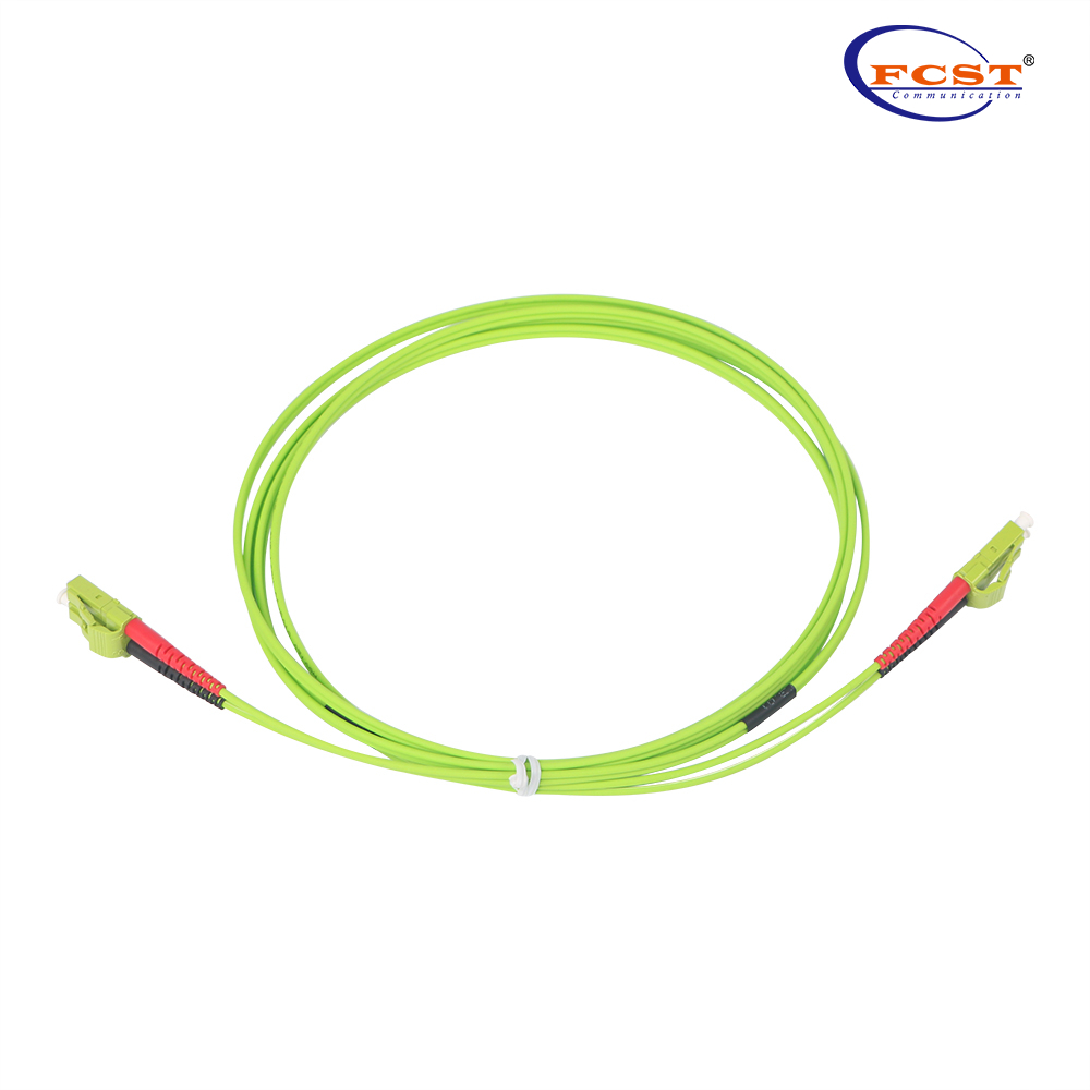 LCUPC-LCUPC Cable de conexión de fibra óptica dúplex OM5 2m LSZH 1 mm
